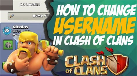 clash of clans change username.